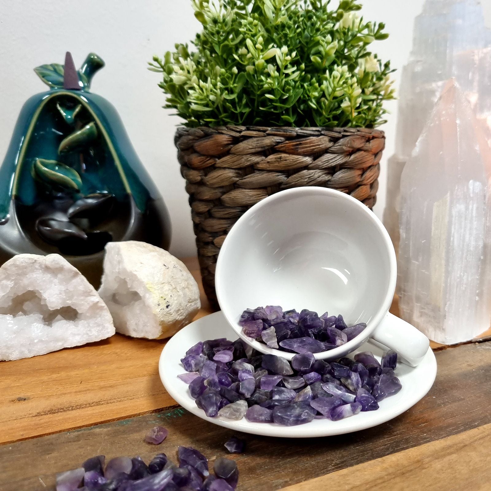  Amethyst Gemstone Chips Bulk - 1KG