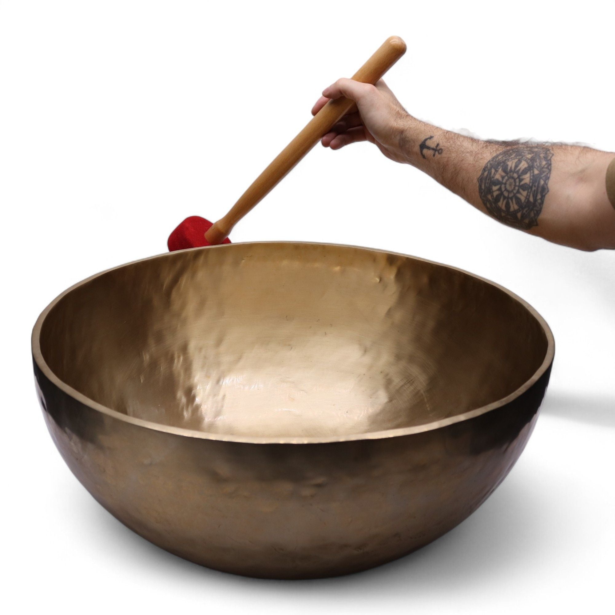 Plain - Huge Vibrational Feet Standing Bowl - 50x20cm - 10.7kg