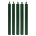 Solid Colour Dinner Candle Set - Pack of 21 - Rustic Holly Green